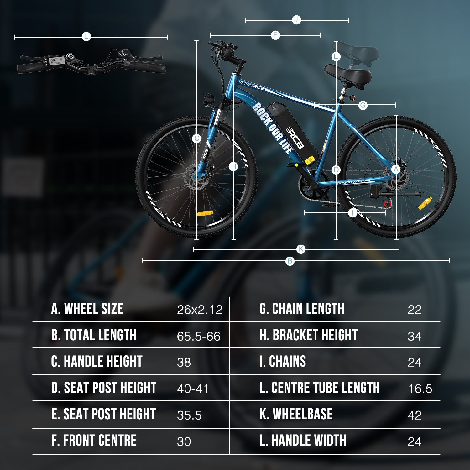 RCB RK15 Electric Bike for Adults(RCB E BIKE)