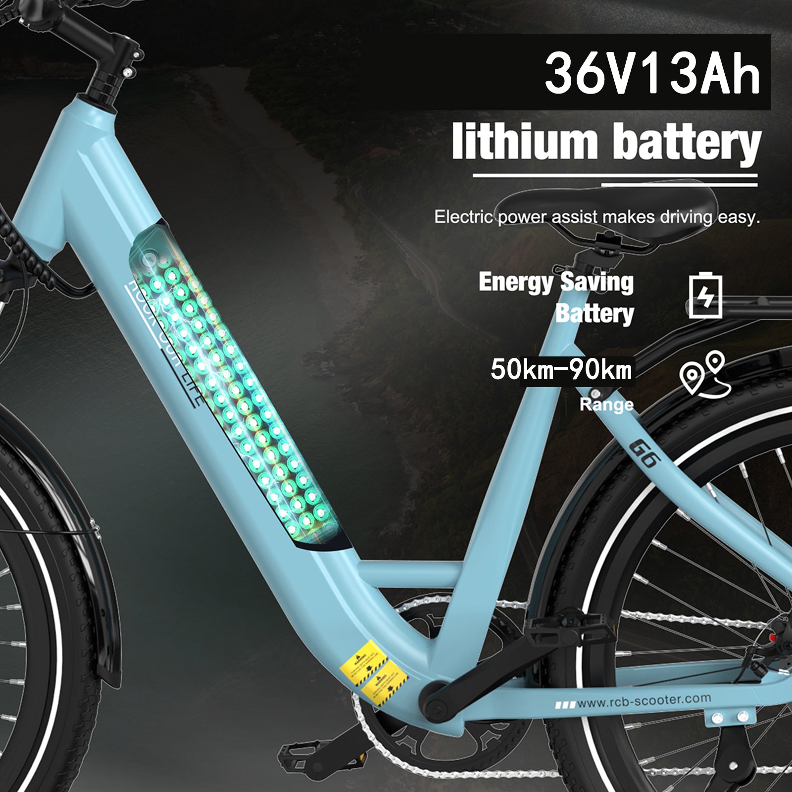 RCB G6 Electric Bike for Adults(RCB APP E BIKE)