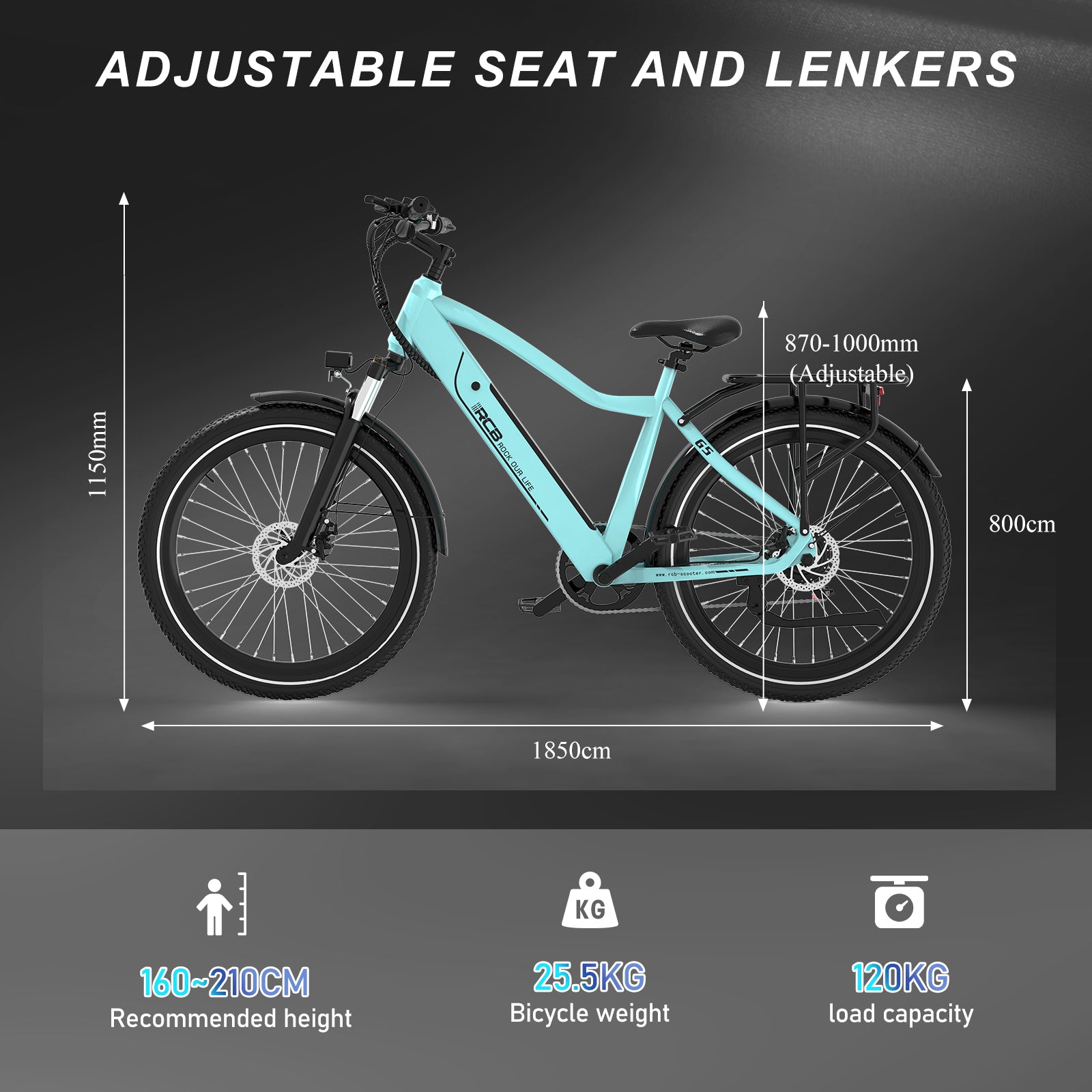 RCB G5 Electric Bike for Adults(RCB APP E BIKE)