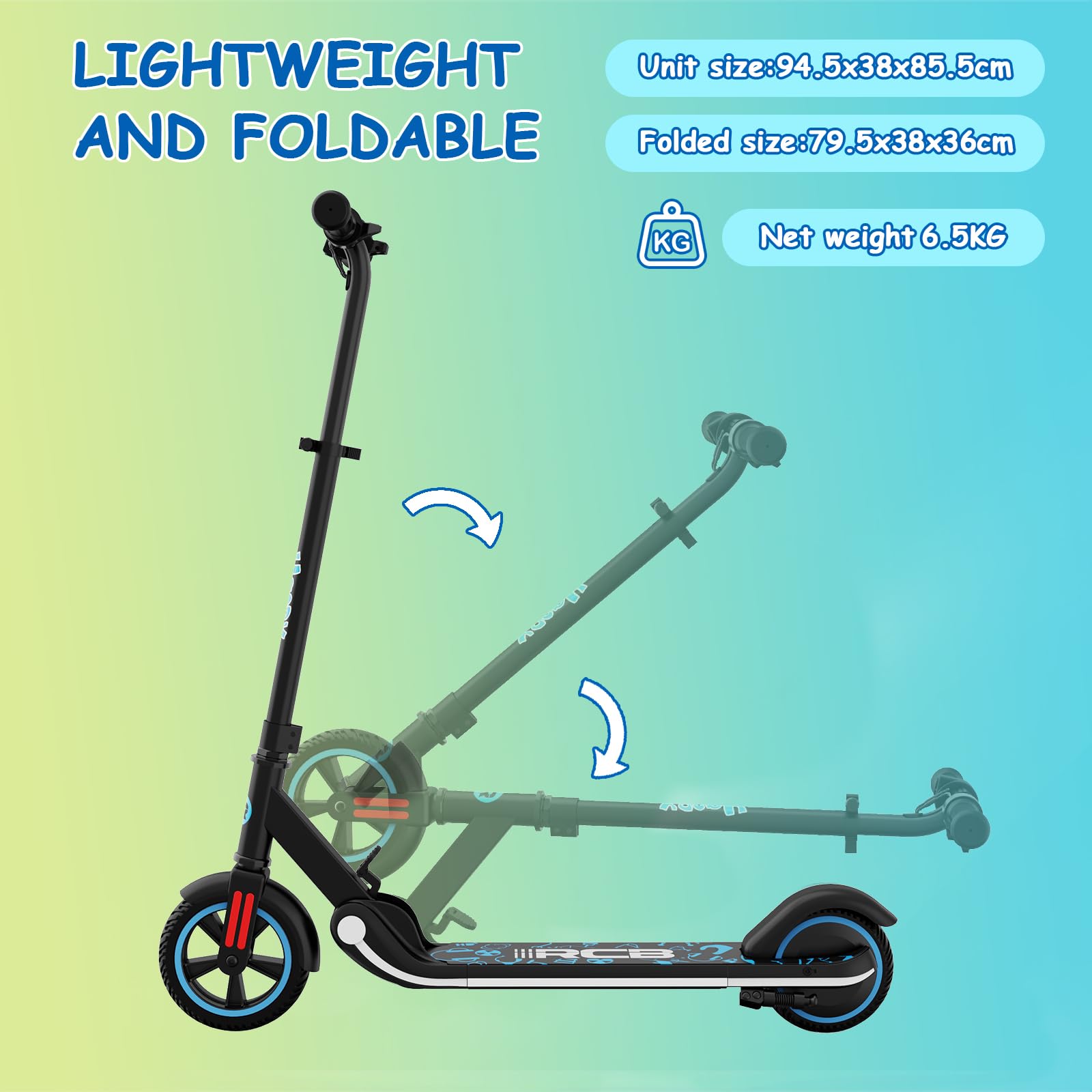 RCB R11 Electric Scooter for Kids 6-12