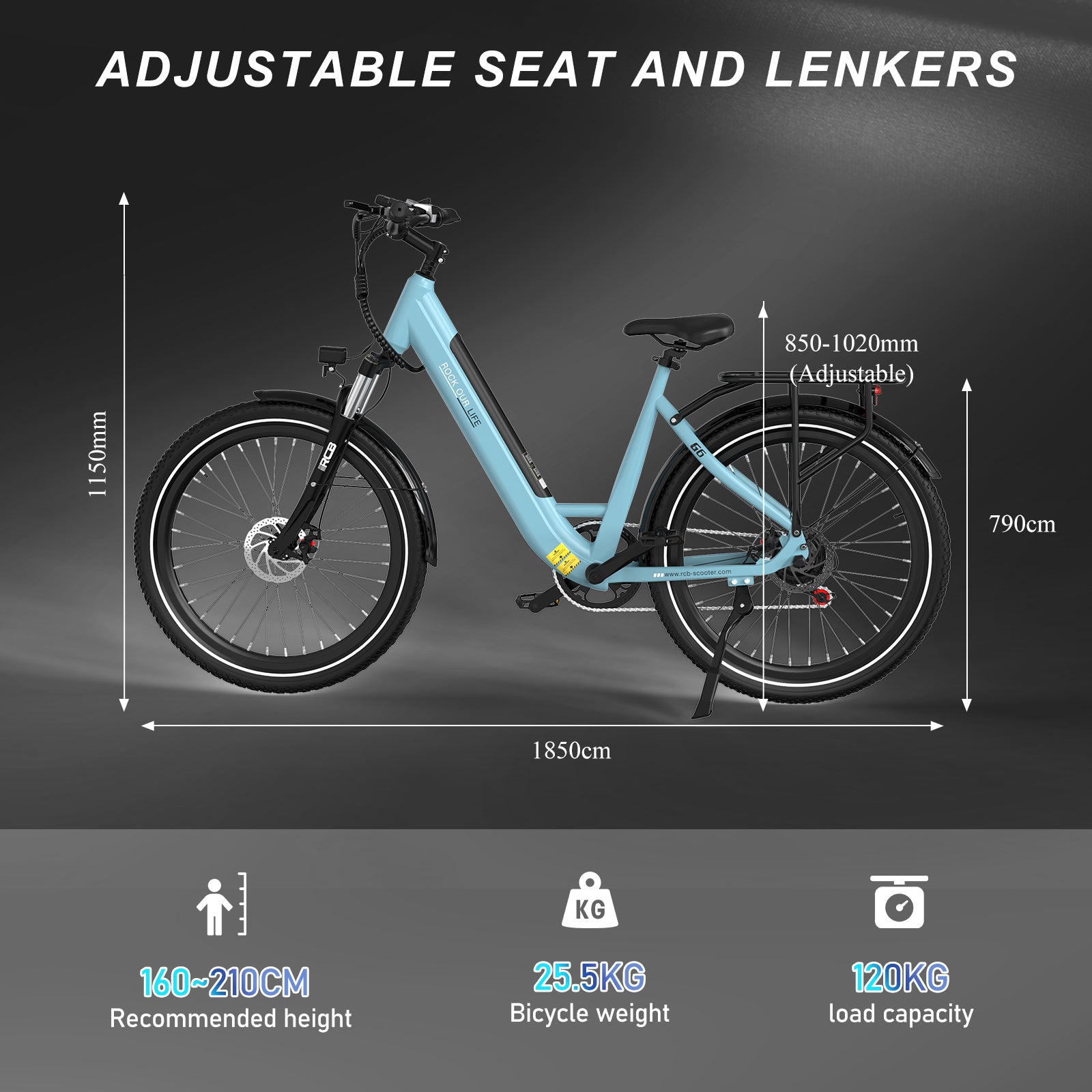 RCB G6 Electric Bike for Adults(RCB APP E BIKE)