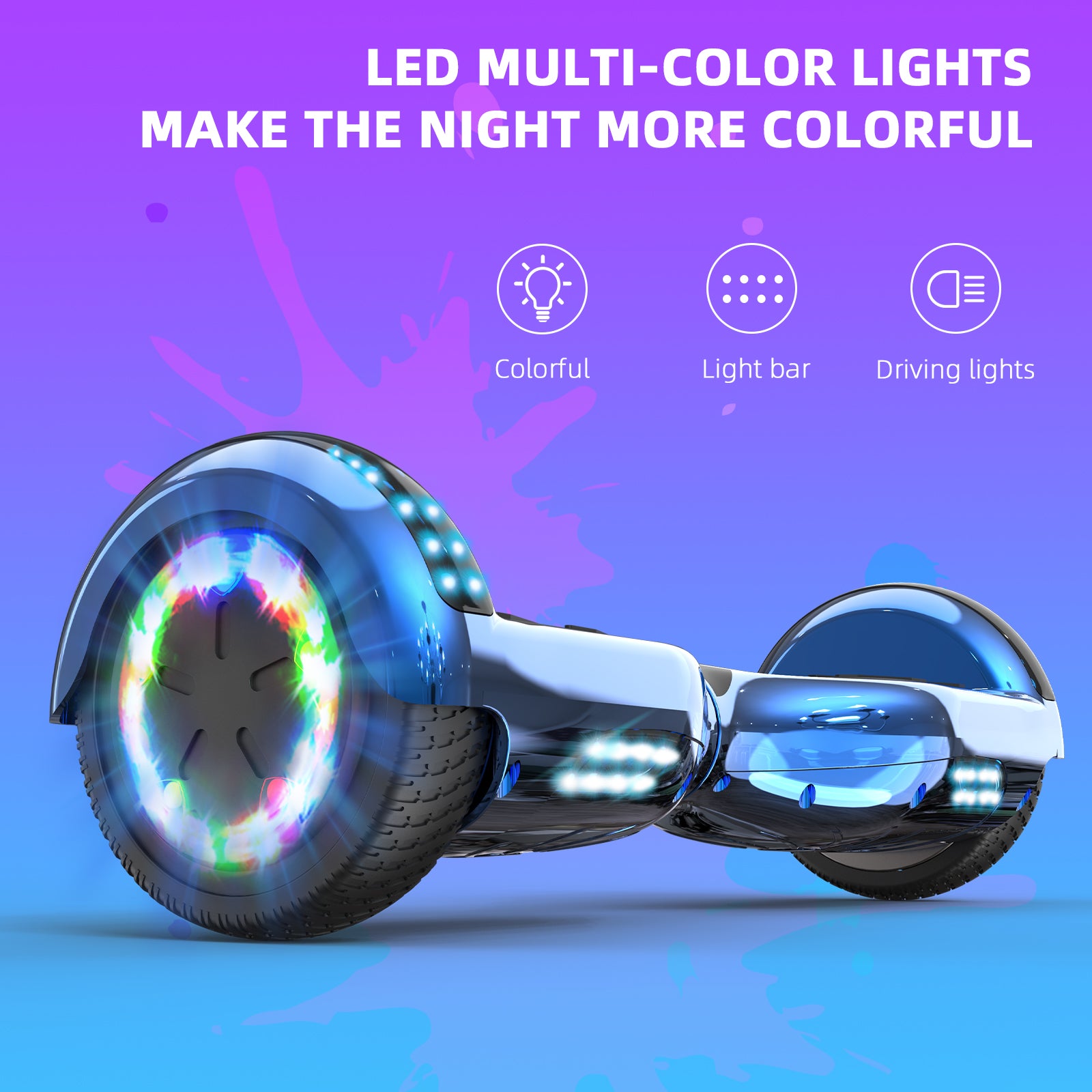 RCB JD6 Hoverboards 6.5 Inch Skateboard Children（Comes with five-color LED lights）
