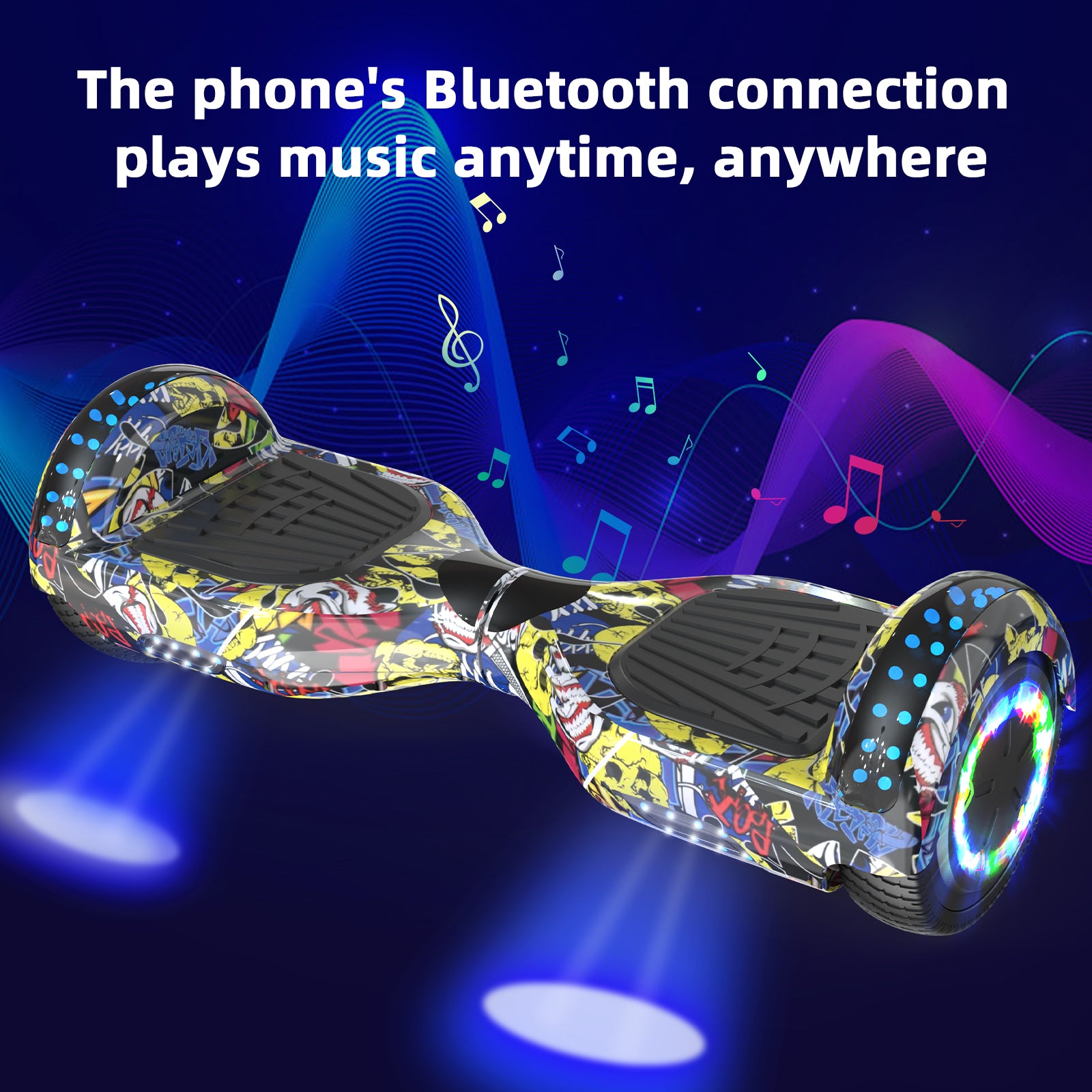 RCB JD6 Hoverboards 6.5 Inch Skateboard Children（Comes with five-color LED lights）