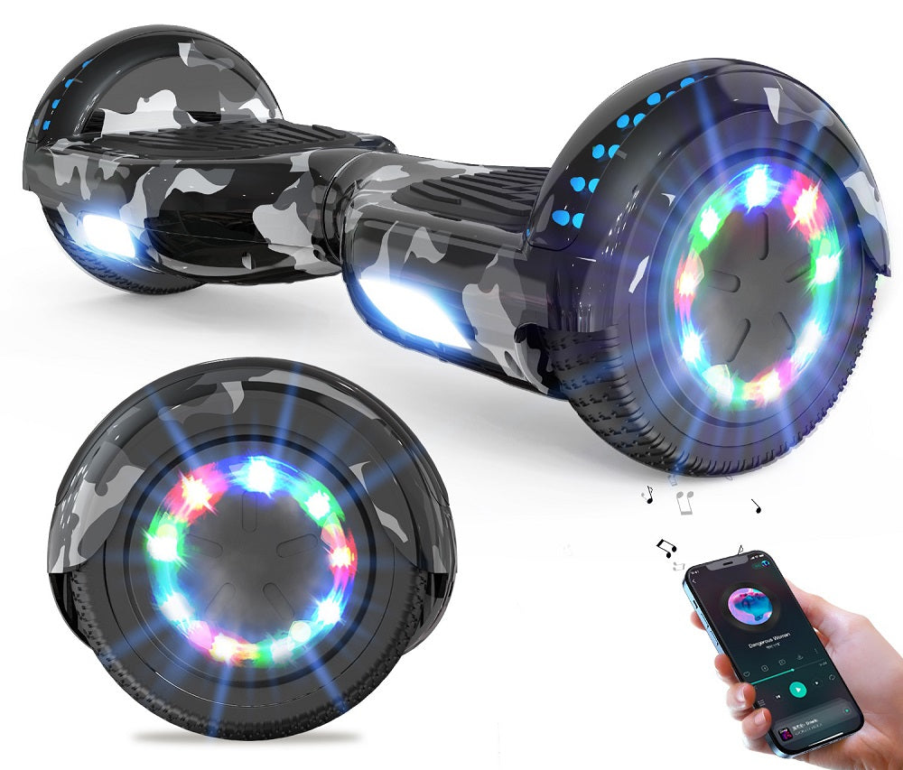 RCB JD6 Hoverboards 6.5 Inch Skateboard Children（Comes with five-color LED lights）