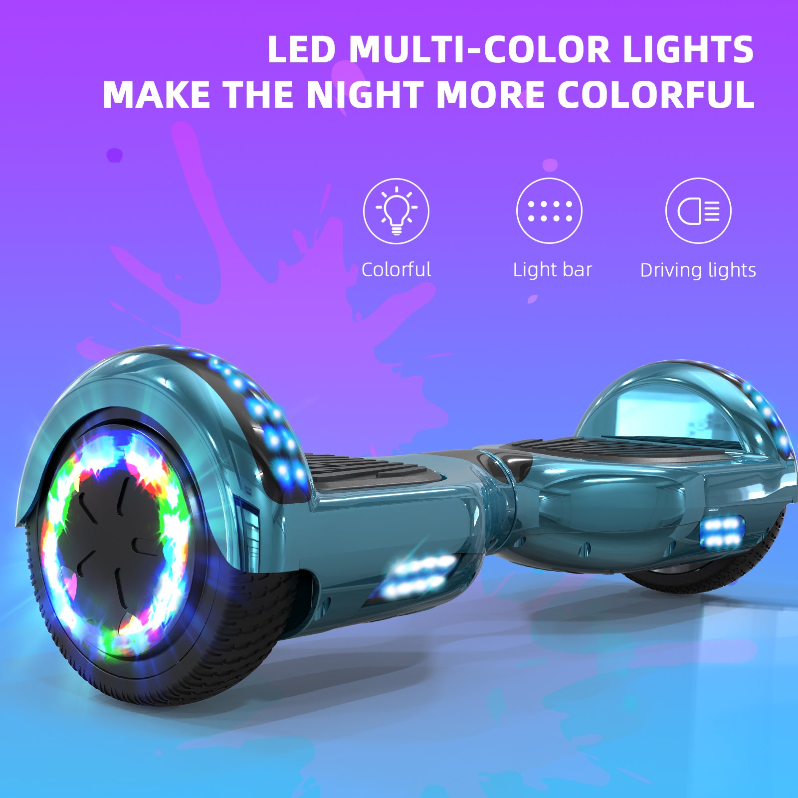 RCB JD6 Hoverboards 6.5 Inch Skateboard Children（Comes with five-color LED lights）