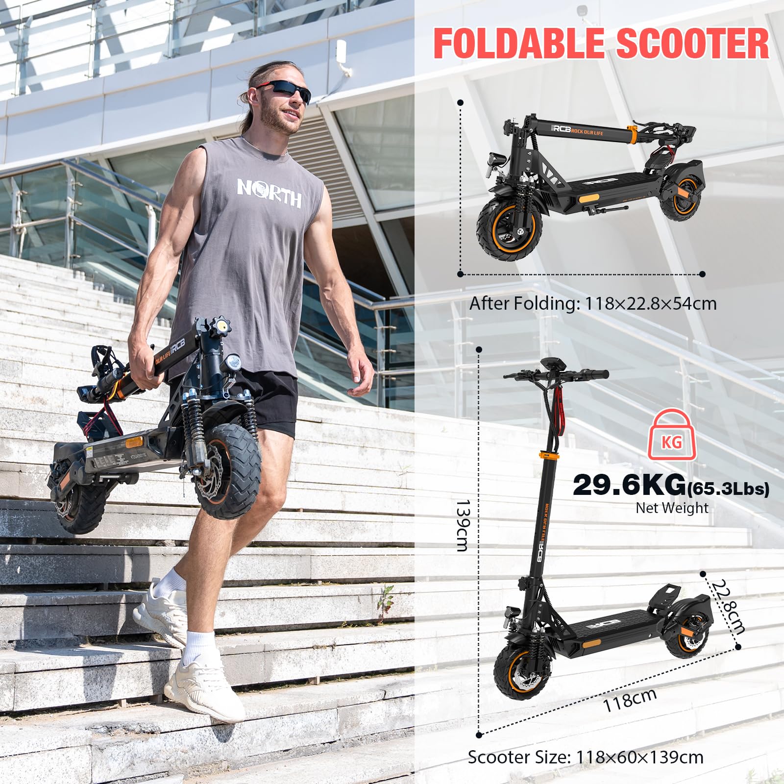 RCB D5 PRO Electric Scooter